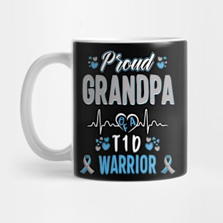 1D Proud Grandpa Diabetes Awareness Ype 1 Pancreas Insulin Mug